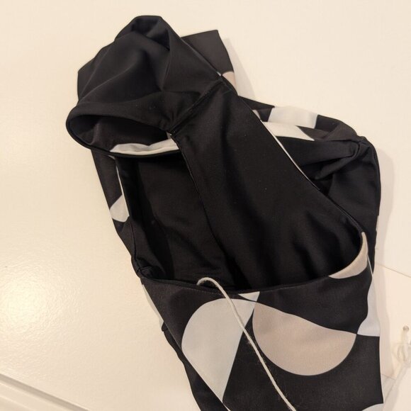 Baiia Bikini Bottom Reversible High Waist Black Neutral Pattern - Size 14 - Picture 5 of 9